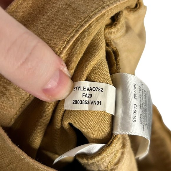 J. Crew 28P Petite 9" Billie Demi Boot Crop Honey Brown Garment Dyed Jean *FLAW - Picture 10 of 12